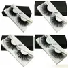 3D Mink Eyelashes Lange Volledige Natuurlijke Make-up Valse wimpers Crisscross 25mm Wispies Fluffy Extensions Fashion Tool