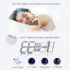 Other Clocks & Accessories 3D LED Wall Clock Modern Digital Alarm Display Home Kitchen Office Table Desk Night 24 Or 12 Hour