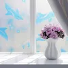 Adesivos de janela Arte de parede PVC tampa do banheiro Sunscreen removível casa adesivo de vidro fosco privacidade simples escritório decorativo