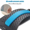 Tillbehör 3 Nivå Magic Back Spine Lumbar Support Muscle Stretcher Acupuncture Relief Gym Fitness Body Building