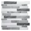 Art3D 30x30cm 3D Muurstickers Grijs Marble Design Zelfklevende Waterdichte Peel en Stick Backsplash Tegels Voor Keuken Badkamer, Wallpapers (10-vellen)