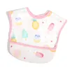 8 Designs Baby EVA Waterproof Lunch Bibs Cartoon Fruits Printing Infants Bibs Boys Girls Feeding Burp Cloths Bibs Apron 337C3