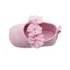 Pierwsi Walkers Baby Baptism Shoes and Headplage Set Soft Cotton Sole Floral Mary Jane Mieszkania Hairband 2 kawałek do dziewcząt niemowląt