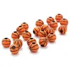 Perles acryliques basket-ball Tennis Rugby volley-ball perles entretoises pour bracelets à bricoler soi-même fabrication de bijoux en gros sportif