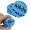 Juguetes para mascotas de 5CM, pelota de elasticidad interactiva para perros, bolas de limpieza de dientes con fugas de goma Natural, juguetes interactivos para masticar gatos WLL415