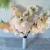 High Quality Artificial Silk Flowers Encryption Colorful Cherry Blossoms For Wedding Decoration Home Table Ornament 10 Pcs