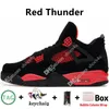 Sail Oreo University Blue 4 4s Mens Basketball Shoes Fire Red Thunder White Cimento Black Cat Bred Infrared Military Green Metallic Men Sports Women Tênis Trainers