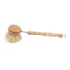 Natural Wooden Long Handle Pot Brush Kitchen Pan Dish Bowl Washing Cleaning Brush Household Cleaning Tools7801835