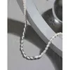 Colar de pérola simples para todos os dias Real 925 Sterling Prata Oval Chain Pérolas de água doce para os presentes do dia das mães jóias elegantes