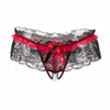 Top Lingerie Slip en dentelle pour femme Sous-vêtement transparent Femme G-String String Culotte Dames T-back Évider Bikini taille basse 49