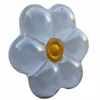 Galleggianti gonfiabili Tubi 160 cm Forma di fiore bianco Nuoto galleggiante Paillettes Piscina giocattolo acquatico