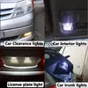 Waterproof LED Bulb Trunk Light T10 12V Car Interior Dome Reading Side Marker Lamp Silicone 6 SMD License Plate