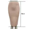Top Quality ladies skirt Knee Length black yellow green rayon Bandage Pencil Women Fashion Formal Skirt free 210525