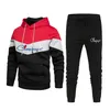 قطعتان pscs sweatsuit الرجال ماركة المسار دعوى سترة sweatpants ركض المرأة رياضية الرياضة الدعاوى الركض مجموعة زائد الحجم S-3XL