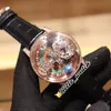 Статическая версия смотрит Epic x Chrono CR7 Астрономический турбийон скелет Aventurine Dial Swiss Quartz Mens Watch Rose Gold Diaamon9361965