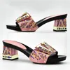 Arrival Italian Shoes And Bags To Match With Bag Set Decorated Rhinestone African Party Dress