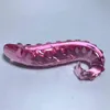 NXY anaal speelgoed sex producten dildo's roze glazen dildo kunstmatige penis kristal nep plug prostaat massage g spot voor gay vrouwen mannen 1014 1208