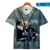 Baseball Jerseys 3d T-shirt Män Rolig Skriv ut Man T-shirts Casual Fitness Tee-shirt Homme Hip Hop Tops Tee 045