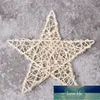 1 pc diy handicraft rattan estrela de madeira para casamento festa de aniversário ano ano crianças brinquedos de natal artesanato suprimentos