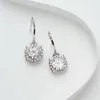HBP Fashion Classic Earhook S925 Sterling Silver Ring med Diamond High Carbon Earrings Short Single Drill Simple