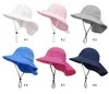 الصيف الأطفال الفتيات شال القبعات الشمس في الهواء الطلق شاطئ صياد كاب كبير بريم قبعات قابل للتعديل الاطفال قبعة M4025
