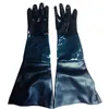 Rubber Sandblaster Sand Blast Sandblasting Gloves For Sandblast Cabinets Safety Drop 210622