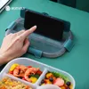WORTHBUY Kids Lunch Box Portable Leak-Proof Food Container Storage Plastic Microwave Bento Box For Children Fruit Salad Food Box 210818
