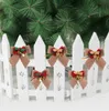 Arco di Natale con campane Decor natale mini bowknot artigianale regalo ornamento albero appeso decorazione ornamenti ornamenti fiocchi decorativi per festival