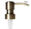 28/400 Soap Dispenser Black Copper Brass Bronze Rust Proof 304 Stainless Steel Liquid Pump for Kitchen Bathroom Jar not included