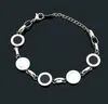 20 design mix High quality Factory black white chain bracelet Bangle Rose Gold Silver 316L Stainless Steel inlaid ceramic Love Jewelry Women Mens Bracelets