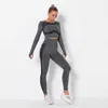 6 kleuren yoga pak trainingspak vrouwen gym kleding Seamlyoga set sport tops kleding fitnsuit sport broek yoga leggings x0629