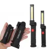 Bärbar ficklampa Utomhus Camping Arbeta Torch COB LED-lampa 5 MODES USB Uppladdningsbart inbyggd batteri LED-lampa med magnet