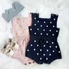 Vêtements tricotés nouveau-nés barboteuses à la main pompon fille barboteuse 100% coton infantile bébé garçons combinaison salopette 2088 Z2