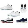 2021 Jumpman Low 11 retro legend blue sporst shoes concord bred blanco negro rojo hombres y mujeres zapatillas de deporte de alta calidad tamaño 36 ~ 45 con caja