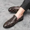 Luxe Nouveaux Hommes Mocassins En Cuir Slip Sur Talon Plat De Mariage Robe D'affaires Conduite Chaussures Taille 38-44