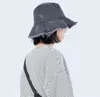 Модные Мужчины Женщины Джинсовые Ковшные Шляпы Защита Солнца Складные Мыть открытый рыбацкий Кэпс Широкий край