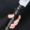 Flashlights Torches Led Powerful USB Rechargeable XHP70 Zoom Tactical Torch 26650 Battery Camping Lamp Fishing Bicycle