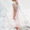 Abiti da principessa per ragazze Tutu per bambini Abiti in pizzo Abiti estivi per bambini Abiti per adolescenti Colletto quadrato Abbigliamento Abiti casual per bambini Q0716