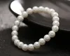 2021 Mode Femmes Bijoux Perles Artificielles Bracelet Pas Cher Perlé Bracelet Pur Blanc Faux Perles Bracelet En Gros Navire Libre