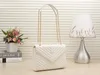 Luxury Fashion Famous Women Leather Bag Messenger Girl Tassel Handbag Shoulder Crossbody Golden chain V type high-capacity handbag