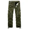 Stili Pantaloni tattici caldi in pile invernale Pantaloni in cotone con zip Pantaloni cargo verde militare larghi da uomo Pantaloni casual più addensati