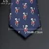 Lässige Krawatte mit Totenkopf-Motiv für Herren, klassisch, schmal, 8 cm, Polyester, modische Herren-Krawatte, Geschenk für Männer, Hochzeit, Bräutigam, Business-Krawatte