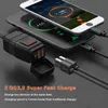 Chargeur rapide de moto double USB 3.0 Port 12V Charge de guidon de moto étanche avec voltmètre USB3.0 équipement de charge