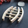 Ladder Shape Soap Box Natural Chinese Cherry Soap Tray Manual Wooden Home Bathroom Supplies Sturdy And Durable Soap Holder