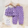 Vestiti estivi per bambina per bambini Set di abbigliamento per bambini di moda Completo per bambina in stile sud coreano 2 pezzi Set di vestiti 210715