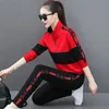 Women's Two Piece Pants Casual 2 Set Women Plus Size Tracksuit Fashion Stand Collar Sports Outfit Sweatpant Work Out Sweatsuit Jogging Suit