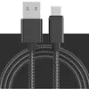 Câble d'emballage en tissu Nylon, longueur 1M 2M, charge rapide, câble de données Micro-USB 3A vers type-c, pour Samsung Huawei Xiaomi OPPO VIVO