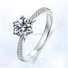 Bruids engagement Trouwringen Moissanite Diamond Ring Dames Mode Jewery Gift Will and Sandy