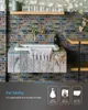 Art3d 30x30cm 3D Wall Stickers Faux Ceramic Tile Design Self-adhesive Water Proof Peel and Stick Backsplash Tiles for Kitchen Bathroom , Wallpapers(10PCS)