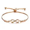 Braccialetti con ciondoli Octbyna Bracciale con ciondoli da donna multi stile semplice e alla moda per le donne Regalo di gioielli Infinity di marca con zirconi cubici